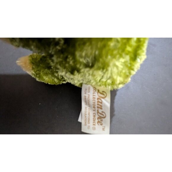 Dan Dee Frog Plush Toy With Bunny Ears 7: green pink  stuffed animal - Picture 10 of 10